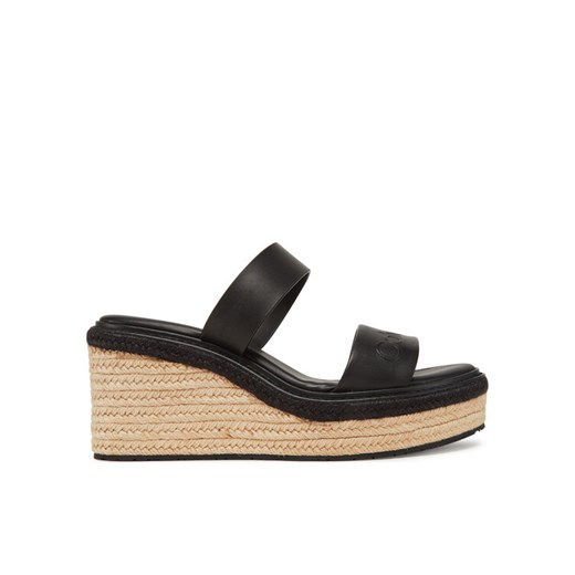 Calvin Klein Espadryle Wedge Sandal 50 - He HW0HW02375 Czarny ze sklepu MODIVO w kategorii Espadryle damskie - zdjęcie 182719797