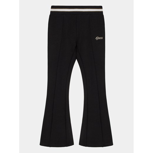 Guess Spodnie materiałowe J4RB00 KAUH0 Czarny Regular Fit ze sklepu MODIVO w kategorii Spodnie dziewczęce - zdjęcie 182719846