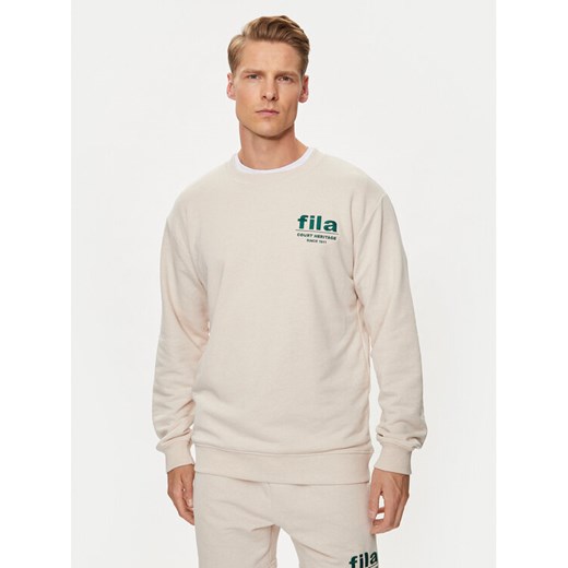 Fila Bluza FAM0671 Beżowy Relaxed Fit ze sklepu MODIVO w kategorii Bluzy męskie - zdjęcie 182719886