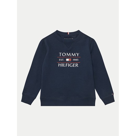 Tommy Hilfiger Bluza KB0KB09569 S Granatowy Regular Fit ze sklepu MODIVO w kategorii Bluzy chłopięce - zdjęcie 182719897