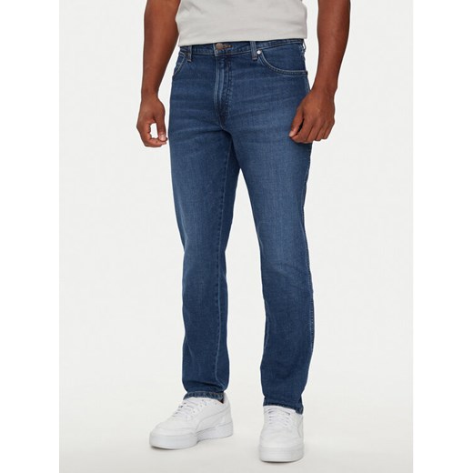 Wrangler Jeansy River 112356835 Niebieski Tapered Fit ze sklepu MODIVO w kategorii Jeansy męskie - zdjęcie 182719946