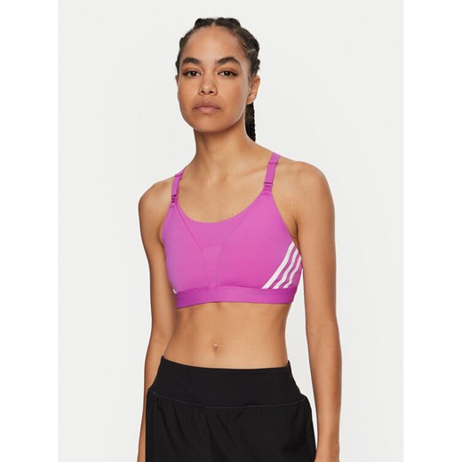 adidas Biustonosz sportowy Powerimpact Luxe Medium-Support Maternity IZ1871 Różowy Slim Fit ze sklepu MODIVO w kategorii Biustonosze - zdjęcie 182720116