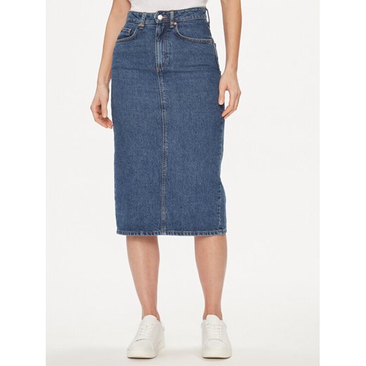 United Colors Of Benetton Spódnica jeansowa 46JTD0036 Niebieski Regular Fit ze sklepu MODIVO w kategorii Spódnice - zdjęcie 182720167