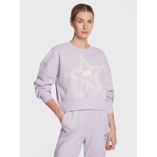 Pinko Bluza 100369 A0KM Fioletowy Relaxed Fit Pinko L MODIVO