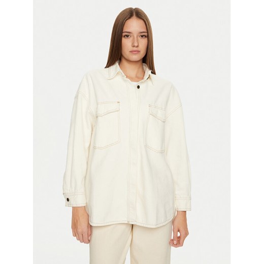 American Vintage Koszula jeansowa Jozastreet JOZ06AH24 Biały Loose Fit ze sklepu MODIVO w kategorii Koszule damskie - zdjęcie 182720239