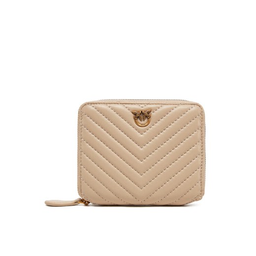 PINKO Duży Portfel Damski Taylor Zip Around PE 23 PCPL 100249 A0GK Beżowy ze sklepu MODIVO w kategorii Portfele damskie - zdjęcie 182720258