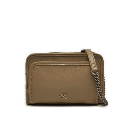 Calvin Klein Jeans Torebka Utility Camera Bag16 K60K613047 Brązowy ze sklepu MODIVO w kategorii Listonoszki - zdjęcie 182720306