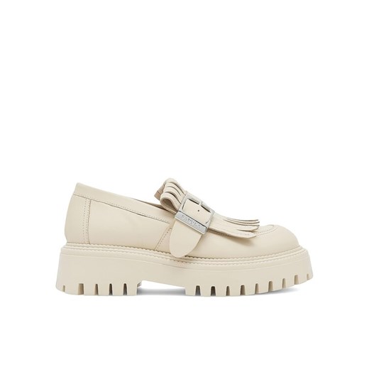 Badura Loafersy DEBORAH-24SS200 Beżowy ze sklepu MODIVO w kategorii Półbuty damskie - zdjęcie 182720308