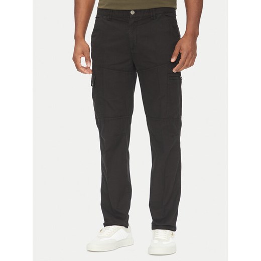 Aeronautica Militare Spodnie materiałowe 251PA1662CT3526 Czarny Regular Fit ze sklepu MODIVO w kategorii Spodnie męskie - zdjęcie 182720318