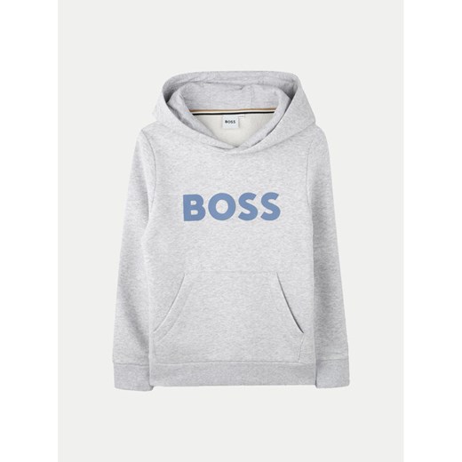 Boss Bluza J51187 S Szary Regular Fit ze sklepu MODIVO w kategorii Bluzy chłopięce - zdjęcie 182720356