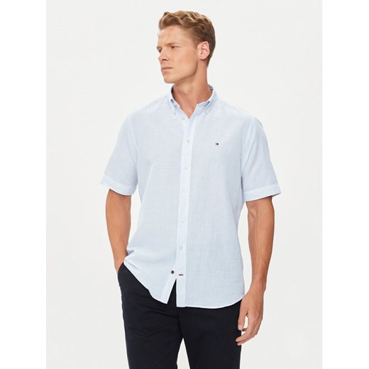 Tommy Hilfiger Koszula MW0MW35323 Błękitny Regular Fit ze sklepu MODIVO w kategorii Koszule męskie - zdjęcie 182720369