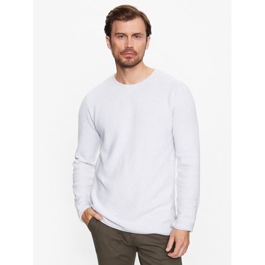 INDICODE Bluza Kristian 35-128 Biały Regular Fit ze sklepu MODIVO w kategorii Bluzy męskie - zdjęcie 182720399