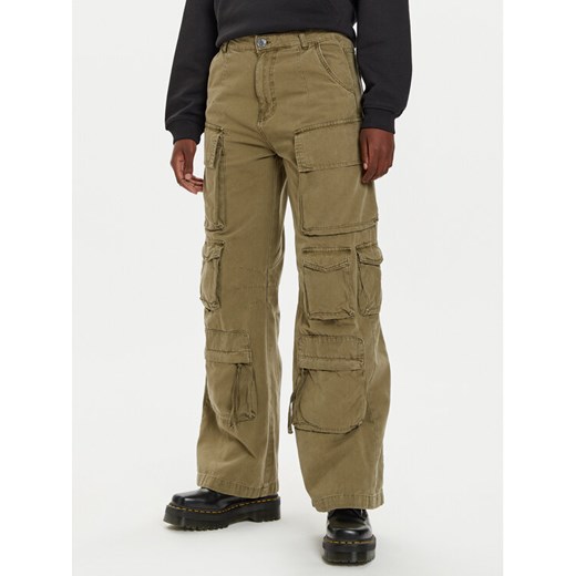 Alpha Industries Spodnie cargo 148022 Zielony Regular Fit ze sklepu MODIVO w kategorii Spodnie damskie - zdjęcie 182720416