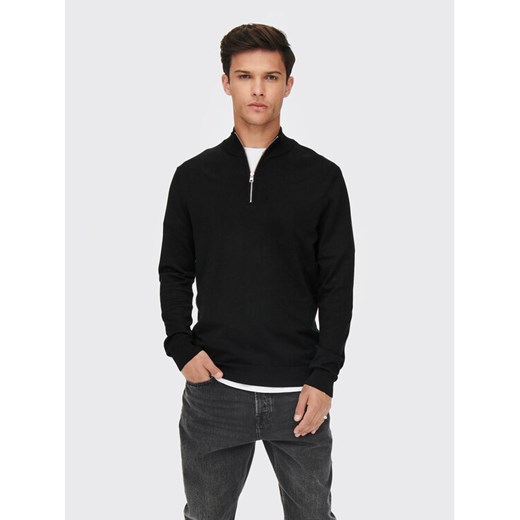 Only & Sons Sweter Wyler 22021264 Czarny Regular Fit ze sklepu MODIVO w kategorii Swetry męskie - zdjęcie 182720465