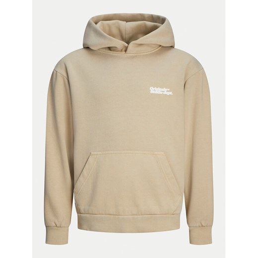 Jack&Jones Junior Bluza Vermont Wash 12263296 Beżowy Loose Fit ze sklepu MODIVO w kategorii Bluzy chłopięce - zdjęcie 182720489