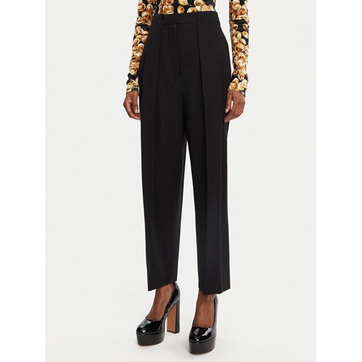 Balmain Spodnie materiałowe DF0PQ310WC09 Czarny Regular Fit ze sklepu MODIVO w kategorii Spodnie damskie - zdjęcie 182720535