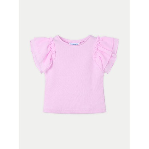Mayoral T-Shirt 3013 Różowy Regular Fit ze sklepu MODIVO w kategorii Bluzki dziewczęce - zdjęcie 182720536