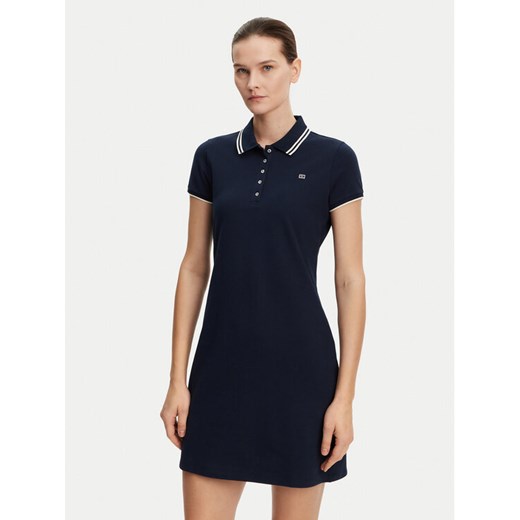 Tommy Hilfiger Sukienka codzienna WW0WW45532 Granatowy Regular Fit ze sklepu MODIVO w kategorii Sukienki - zdjęcie 182720597