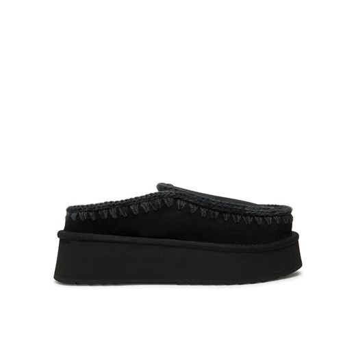 Mou Kapcie Clog Eskimo Platform FW681004A Czarny ze sklepu MODIVO w kategorii Kapcie damskie - zdjęcie 182720739