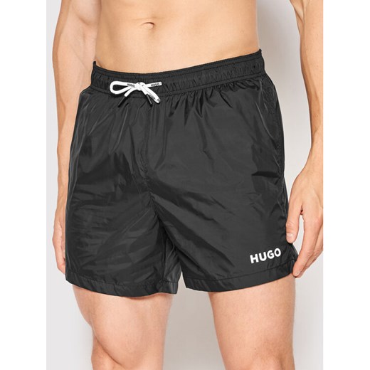 Hugo Szorty kąpielowe Haiti 50469312 Czarny Regular Fit ze sklepu MODIVO w kategorii Kąpielówki - zdjęcie 182720757