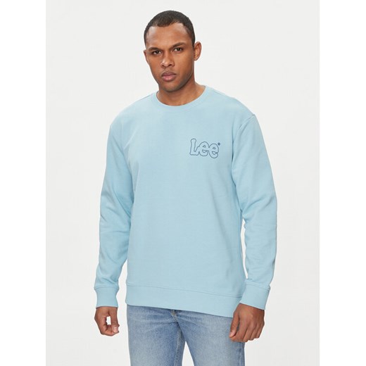 Lee Bluza Wobbly 112349357 Błękitny Regular Fit ze sklepu MODIVO w kategorii Bluzy męskie - zdjęcie 182720785