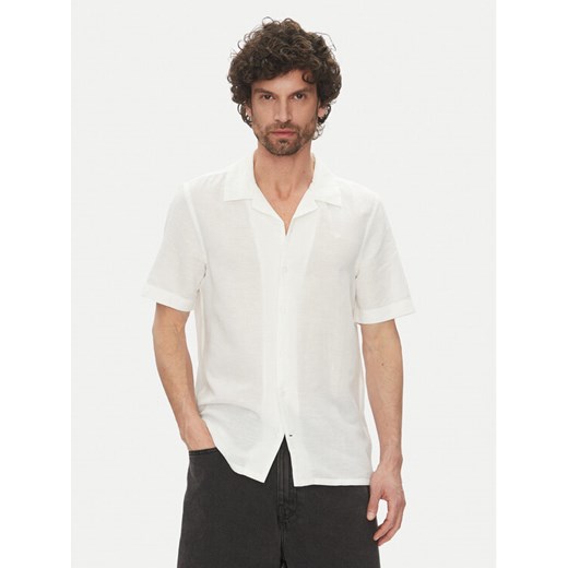 Calvin Klein Koszula K10K114197 Écru Regular Fit ze sklepu MODIVO w kategorii Koszule męskie - zdjęcie 182720795