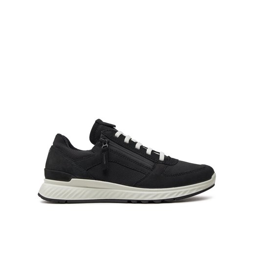 ECCO Sneakersy Exostride W Low Zip 83540351052 Czarny ze sklepu MODIVO w kategorii Buty sportowe damskie - zdjęcie 182720858