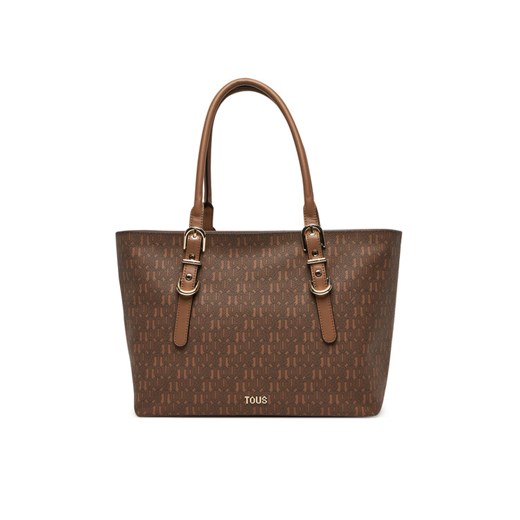 TOUS Torebka Buckles Silhouette 2002201943 Brązowy ze sklepu MODIVO w kategorii Torby Shopper bag - zdjęcie 182720976