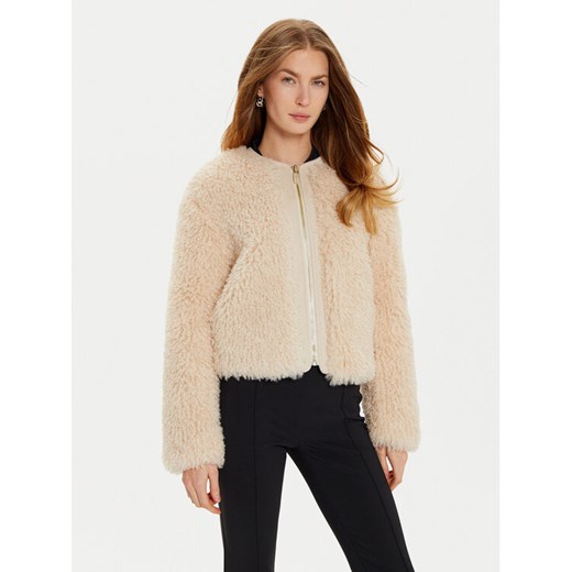 Marciano Guess Futro Chantal 4BGL34 7207A Beżowy Regular Fit ze sklepu MODIVO w kategorii Futra damskie - zdjęcie 182721025