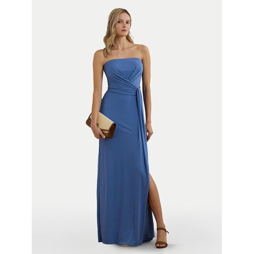 LAUREN RALPH LAUREN Sukienka wieczorowa 253963657002 Niebieski Regular Fit ze sklepu MODIVO w kategorii Sukienki - zdjęcie 182721038