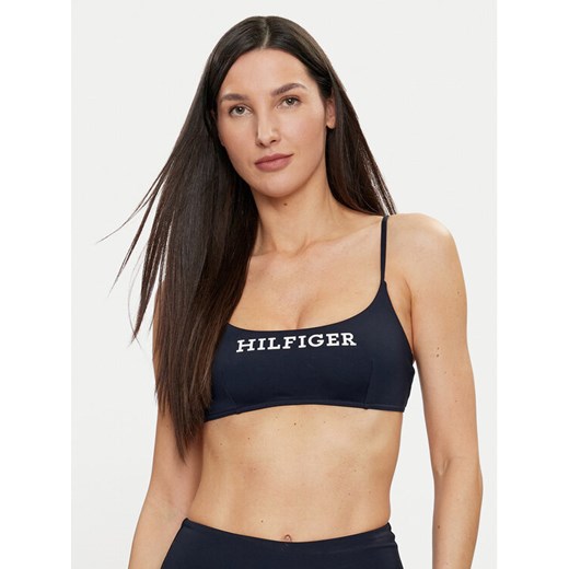 Tommy Hilfiger Góra od bikini UW0UW05302 Granatowy ze sklepu MODIVO w kategorii Stroje kąpielowe - zdjęcie 182721069