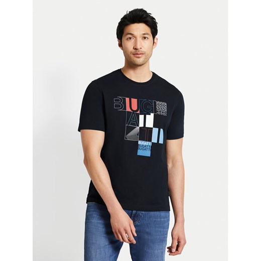 Bugatti T-Shirt 8350 55045A Granatowy Regular Fit ze sklepu MODIVO w kategorii T-shirty męskie - zdjęcie 182721089