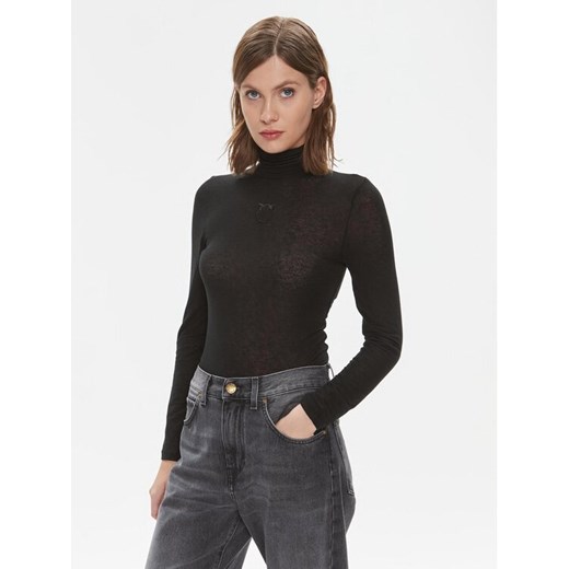 Pinko Golf Abdaly 102067 A17S Czarny Slim Fit ze sklepu MODIVO w kategorii Bluzki damskie - zdjęcie 182721169