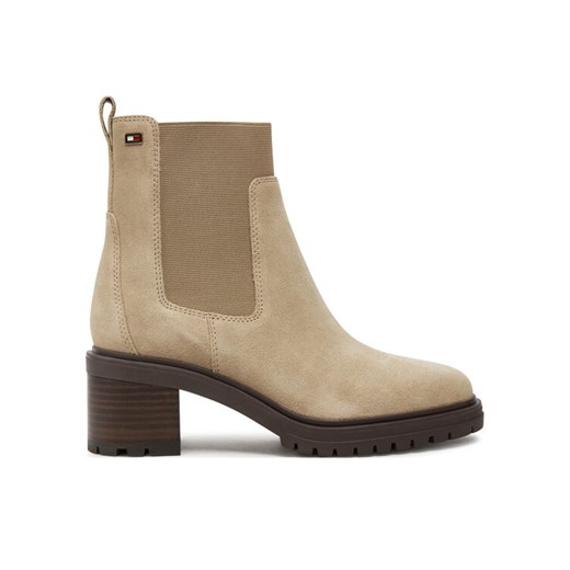 Tommy Hilfiger Sztyblety FW0FW08429 Beżowy ze sklepu MODIVO w kategorii Botki - zdjęcie 182721187