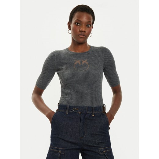 Pinko Sweter Tritone 102017 A18M Szary Regular Fit ze sklepu MODIVO w kategorii Swetry damskie - zdjęcie 182721219