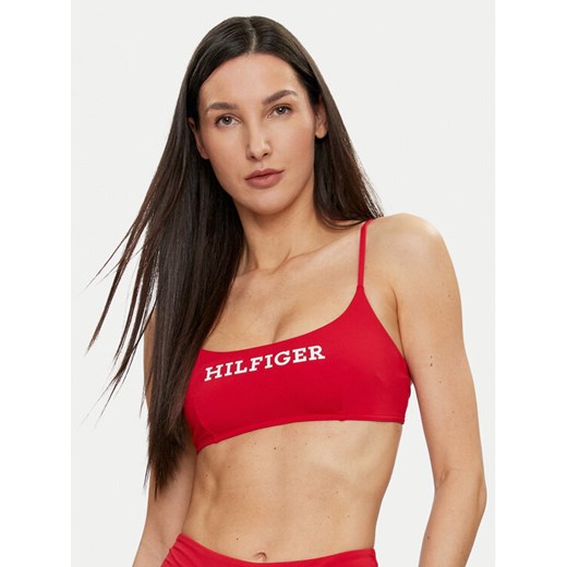 Tommy Hilfiger Góra od bikini UW0UW05302 Czerwony ze sklepu MODIVO w kategorii Stroje kąpielowe - zdjęcie 182721228