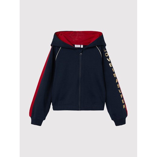 NAME IT Bluza 13206427 Granatowy Regular Fit ze sklepu MODIVO w kategorii Bluzy chłopięce - zdjęcie 182721308