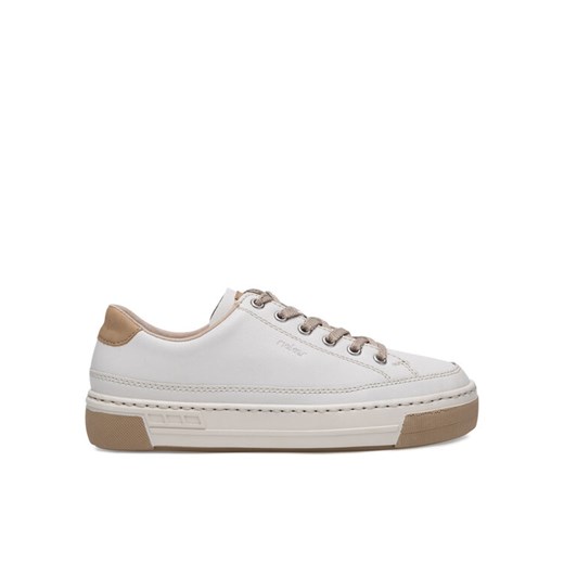Rieker Sneakersy L8847-81 Beżowy ze sklepu MODIVO w kategorii Buty sportowe damskie - zdjęcie 182721386