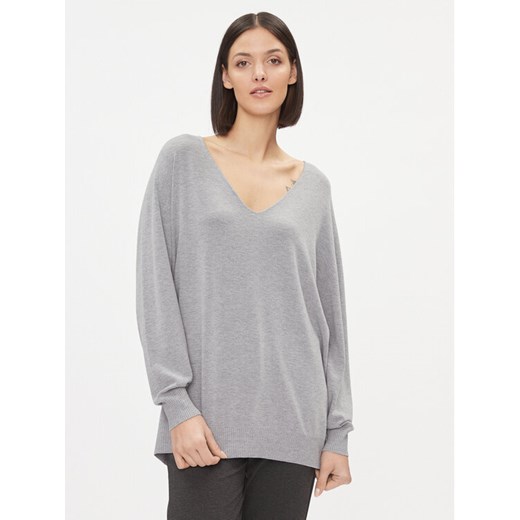 Kontatto Sweter 3M1015 Szary Regular Fit ze sklepu MODIVO w kategorii Swetry damskie - zdjęcie 182721427