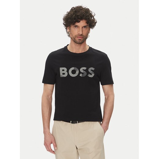 BOSS T-Shirt Glamping 50537834 Czarny Regular Fit ze sklepu MODIVO w kategorii T-shirty męskie - zdjęcie 182721486