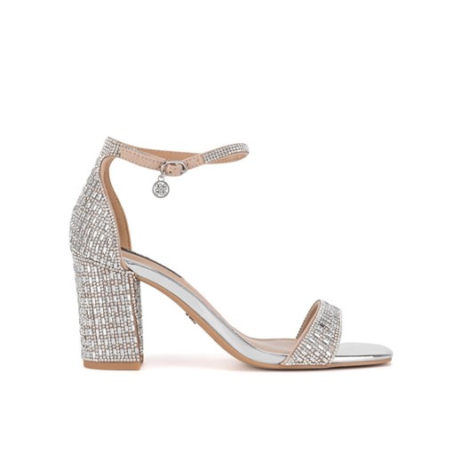 Nine West Sandały WFA3032-1 Srebrny ze sklepu MODIVO w kategorii Sandały damskie - zdjęcie 182721509