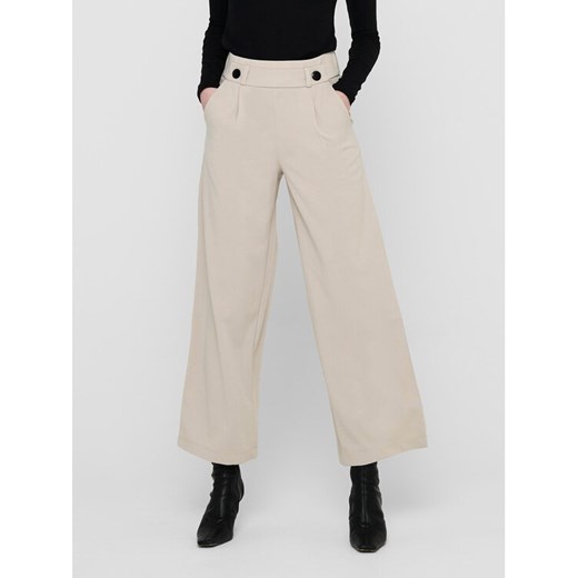 JDY Spodnie materiałowe Geggo 15208430 Szary Wide Leg ze sklepu MODIVO w kategorii Spodnie damskie - zdjęcie 182721525