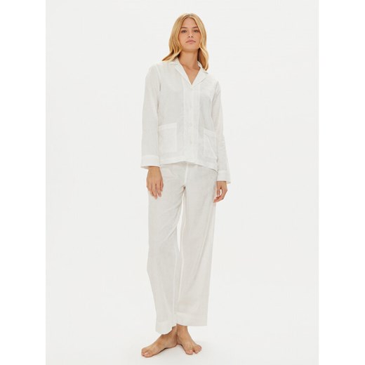 LAUREN RALPH LAUREN Piżama 2 Pc Garment ILN92366 Écru Regular Fit ze sklepu MODIVO w kategorii Piżamy damskie - zdjęcie 182721527