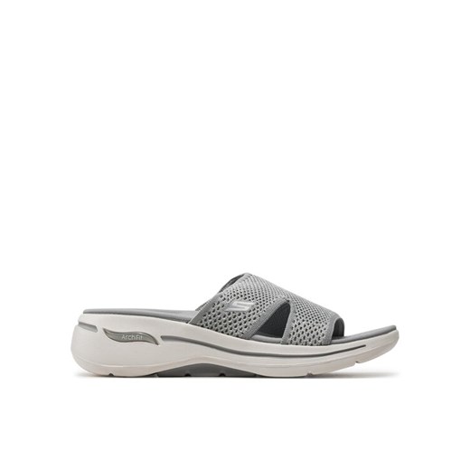 Skechers Klapki Go Walk Arch Fit Sandal-Joyful 140274/GRY Szary ze sklepu MODIVO w kategorii Klapki damskie - zdjęcie 182721566