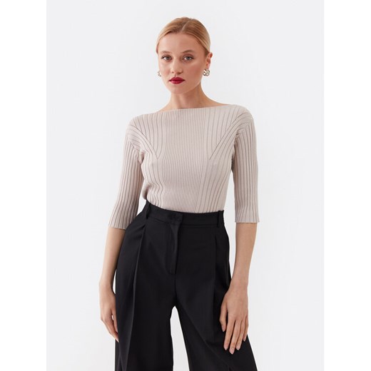 Calvin Klein Bluzka K20K205738 Szary Slim Fit ze sklepu MODIVO w kategorii Bluzki damskie - zdjęcie 182721567