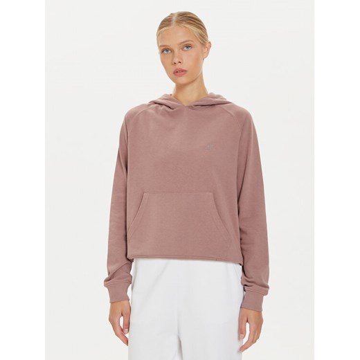 4F Bluza 4FWMM00TSWSF1468 Beżowy Regular Fit ze sklepu MODIVO w kategorii Bluzy damskie - zdjęcie 182721575