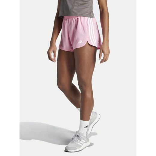 adidas Szorty sportowe Pacer Training 3-Stripes IT7761 Czarny Regular Fit ze sklepu MODIVO w kategorii Szorty - zdjęcie 182721605
