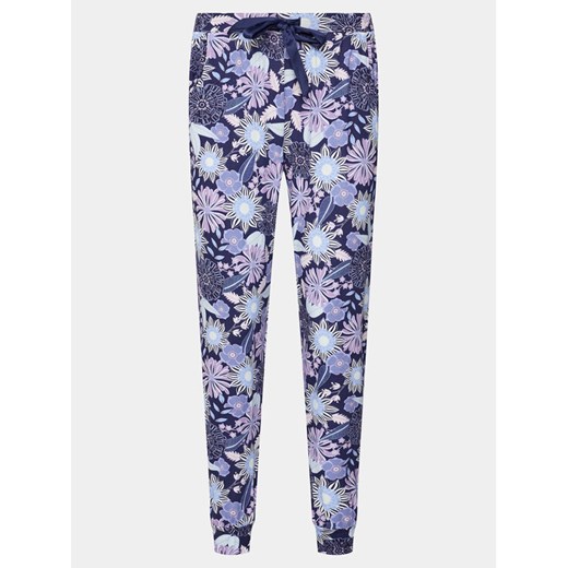 Hunkemöller Spodnie piżamowe Jersey 205103 Niebieski Regular Fit ze sklepu MODIVO w kategorii Piżamy damskie - zdjęcie 182721628