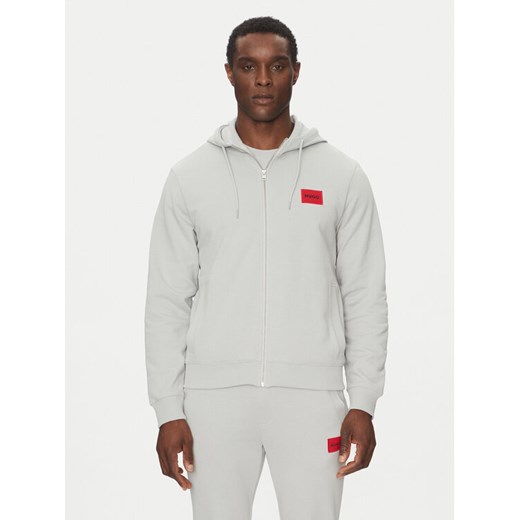 HUGO Bluza Daple212 50447972 Szary Regular Fit ze sklepu MODIVO w kategorii Bluzy męskie - zdjęcie 182721696
