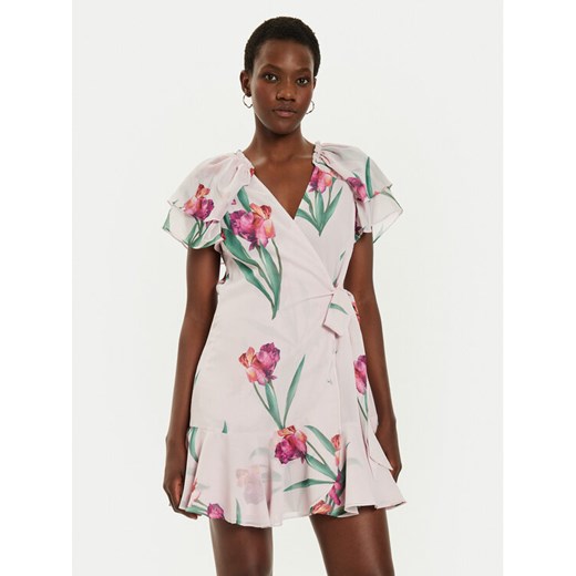 Ted Baker Sukienka koktajlowa 276317 Różowy Regular Fit ze sklepu MODIVO w kategorii Sukienki - zdjęcie 182721699